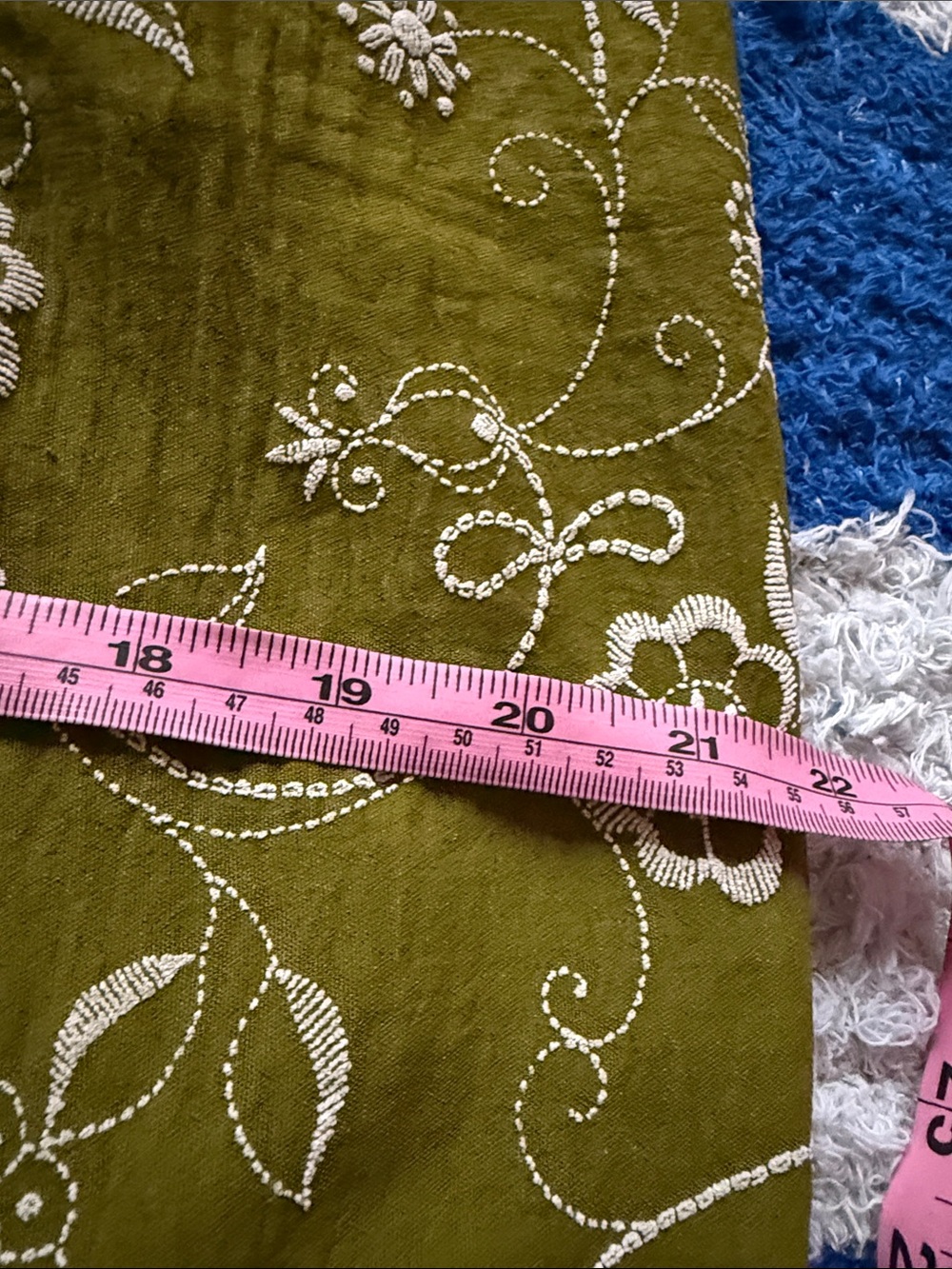 π NEW Rosie Wide Leg Green Paisley embroidery Print Pants - Picture 7 of 7